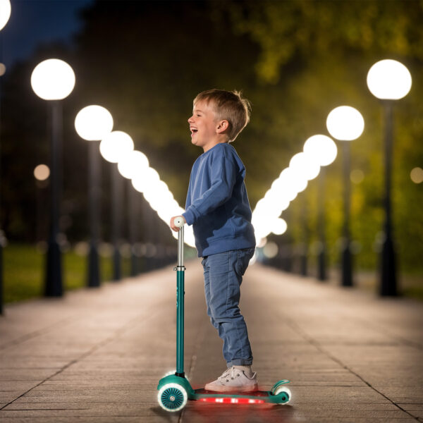 Hlb1310 led hulajnoga dzieciĘca zielona nils fun