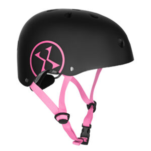 Mtw001-1 kask czarno-rÓŻowy rozm. xs(48-52cm) nils extreme