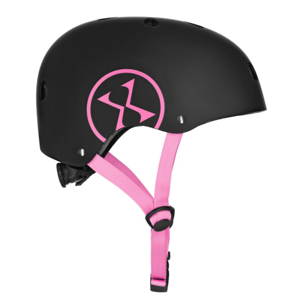 Mtw001-1 kask czarno-rÓŻowy rozm. xs(48-52cm) nils extreme