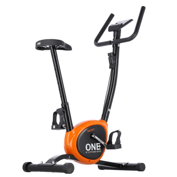 Rw3011 black-orange rower mechaniczny one fitness