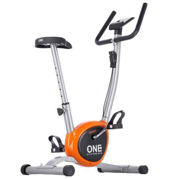 Rw3011 silver-orange rower mechaniczny one fitness