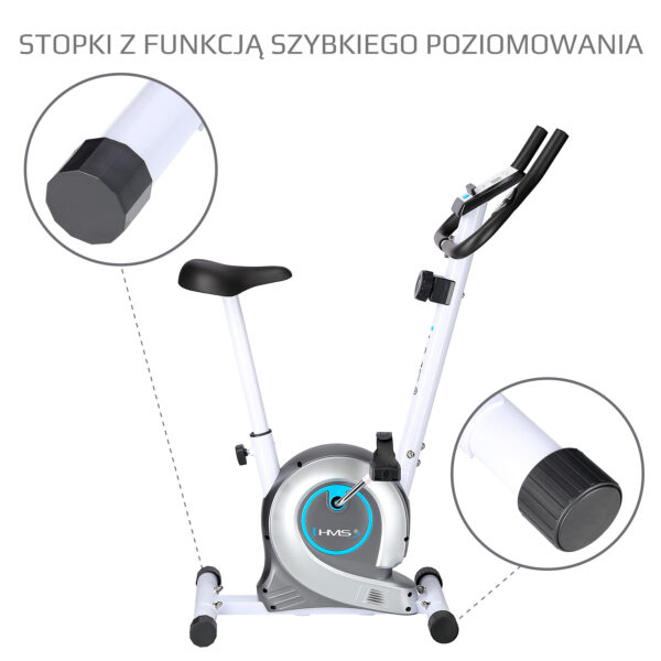 M8750 white rower stacjonarny magnetyczny hms