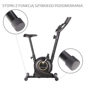 M8750 black rower stacjonarny magnetyczny hms