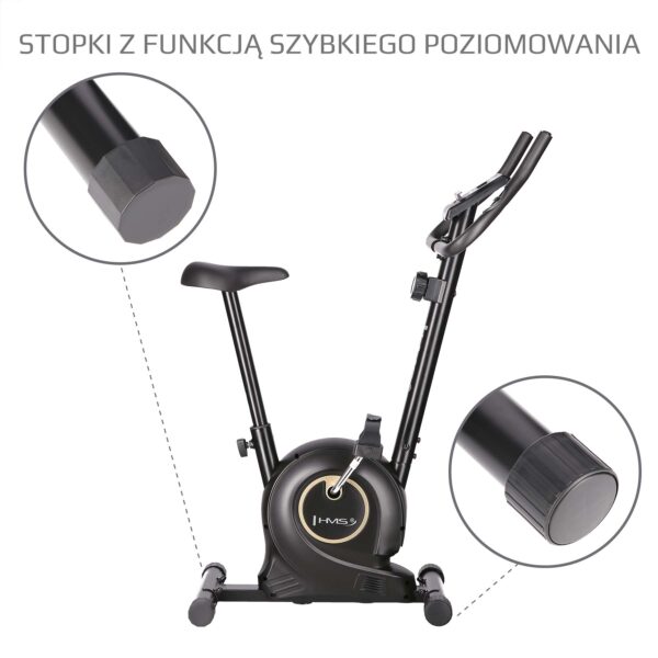 M8750 black rower stacjonarny magnetyczny hms
