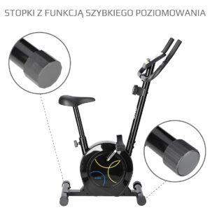Rm8740 black rower magnetyczny one fitness