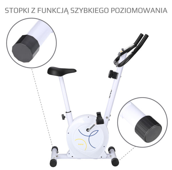 Rm8740 white rower magnetyczny one fitness