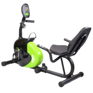 R9259 plus poziomy rower stacjonarny magnetyczny hms (9 kg) czarno-zielony
