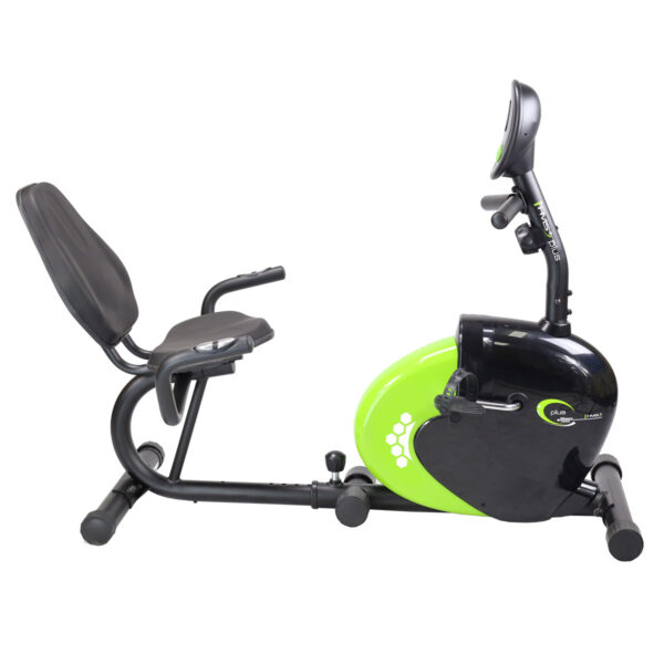 R9259 plus poziomy rower stacjonarny magnetyczny hms (9 kg) czarno-zielony