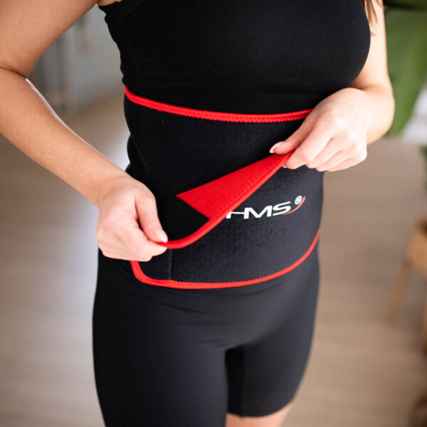 Br163 pas na brzuch wyszczuplajĄcy black-red one size hms