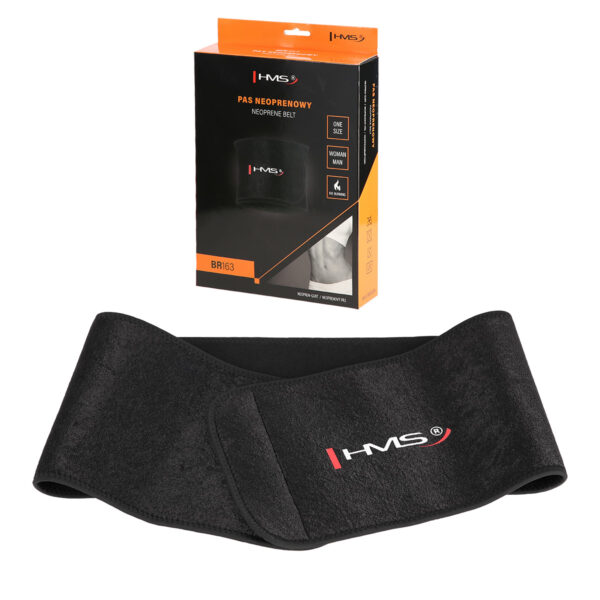 Br163 pas na brzuch wyszczuplajĄcy black one size hms