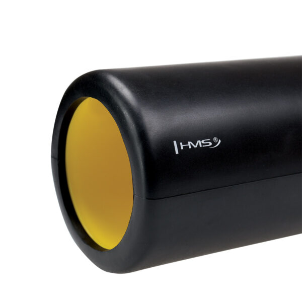 Fs111 blackyellow 33cm waŁek fitness/roller hms