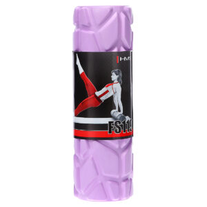 Fs119 purple 30cm waŁek fitness/roller hms