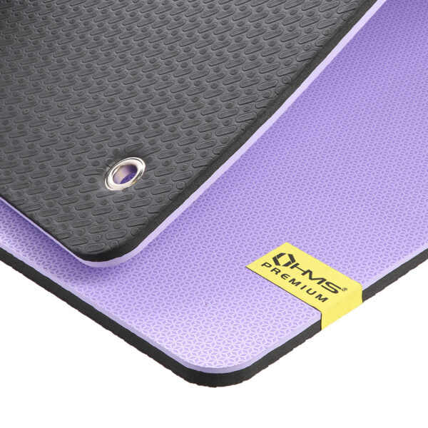Mfk07 violet-black mata fitness klubowa z otworami 120*60cm eva 15mm hms premium