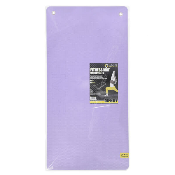 Mfk07 violet-black mata fitness klubowa z otworami 120*60cm eva 15mm hms premium