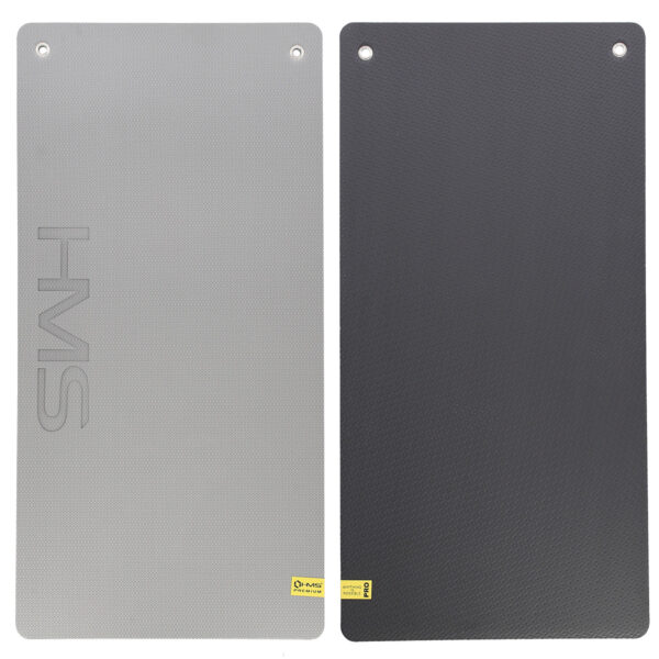 Mfk07 light grey-black mata fitness klubowa z otworami 120*60cm eva 15mm hms premium