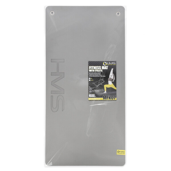 Mfk07 light grey-black mata fitness klubowa z otworami 120*60cm eva 15mm hms premium