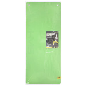 Mfk08 green-black mata fitness klubowa z otworami 140*60cm eva 15mm hms premium
