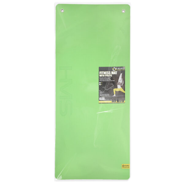 Mfk08 green-black mata fitness klubowa z otworami 140*60cm eva 15mm hms premium