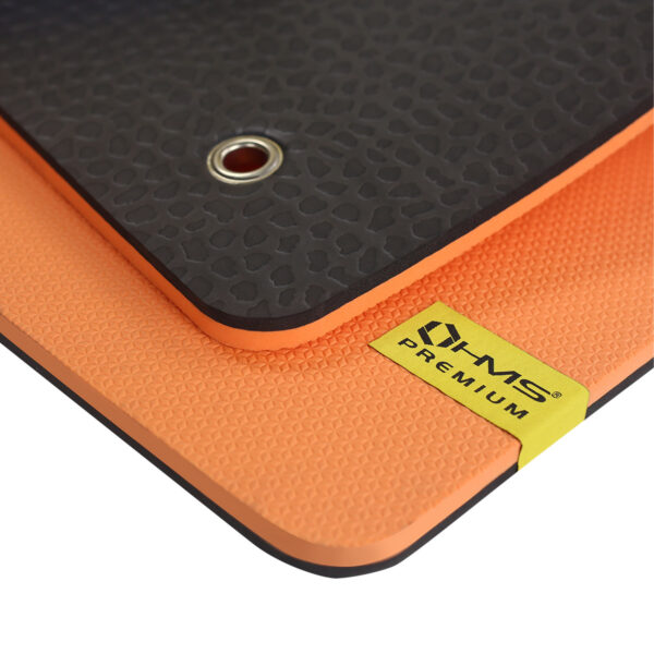 Mfk01 orange-black mata fitness klubowa z otworami hms premium