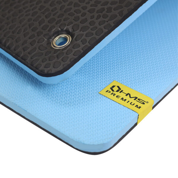 Mfk02 blue-black mata fitness klubowa z otworami hms premium