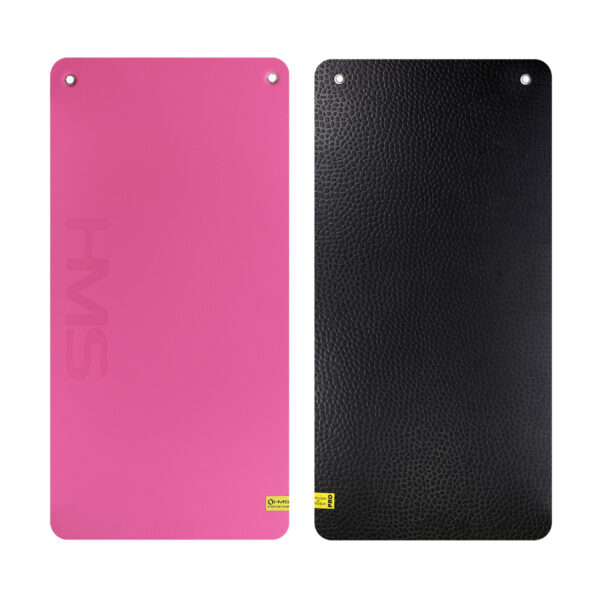 Mfk02 pink-black mata fitness klubowa z otworami hms premium