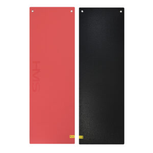 Mfk03 red-black mata fitness klubowa z otworami hms premium