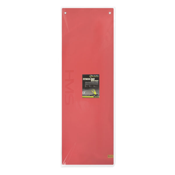 Mfk03 red-black mata fitness klubowa z otworami hms premium