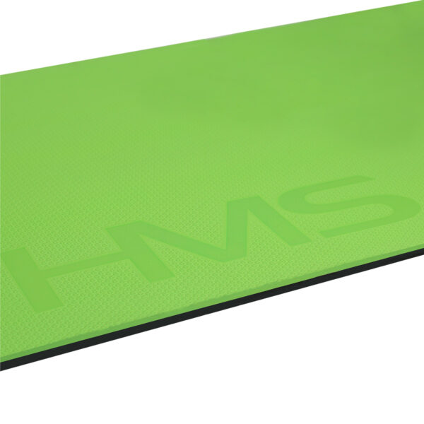 Mfk03 green-black mata fitness klubowa z otworami hms premium