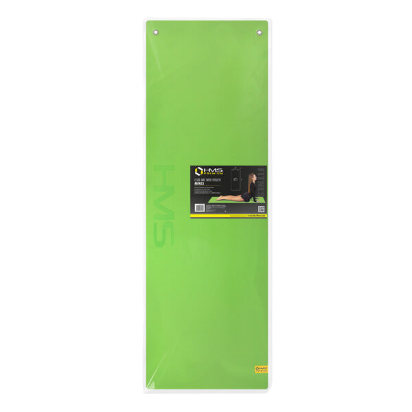 Mfk03 green-black mata fitness klubowa z otworami hms premium