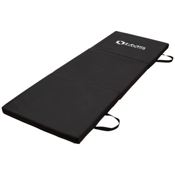 Mgs02 black materac gimnastyczny skŁadany 1800x600mm hms premium