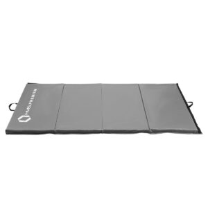 Mgs01 gray materac gimnastyczny skŁadany 2400x1200 mm hms premium