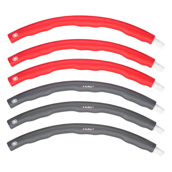 Hhp002 red-grey hula hop 1,2kg 100cm hms