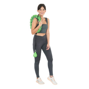 Hhw01 hula hop green z wypustkami i obciĄŻnikiem hms