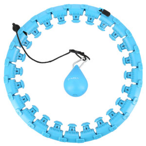 Hhw01 hula hop blue z wypustkami i obciĄŻnikiem hms