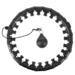 Hhw01 hula hop black z wypustkami i obciĄŻnikiem hms