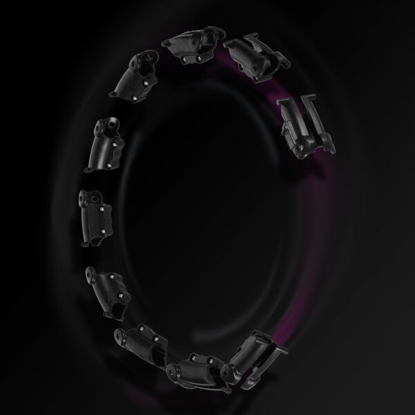 Hhw11 plus size hula hop black z wypustkami i obciĄŻnikiem hms