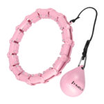 Hhw11 plus size hula hop light pink z wypustkami i obciĄŻnikiem hms