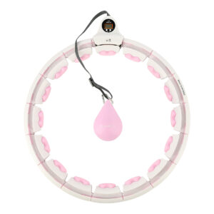 Hhw06 hula hop pink z wypustkami i obciĄŻnikiem + licznik hms