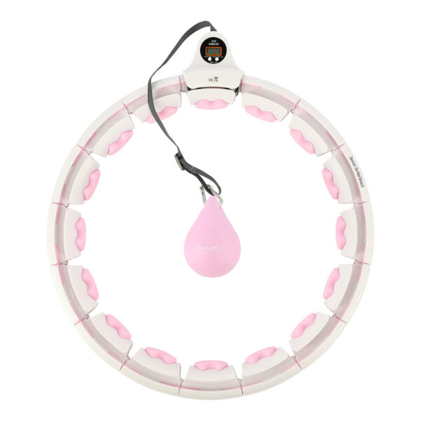 Hhw06 hula hop pink z wypustkami i obciĄŻnikiem + licznik hms Hhw06 hula hop pink z wypustkami i obciĄŻnikiem + licznik hms