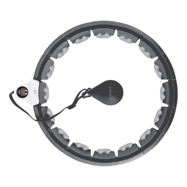 Hhw06 hula hop black z wypustkami i obciĄŻnikiem + licznik hms Hhw06 hula hop black z wypustkami i obciĄŻnikiem + licznik hms