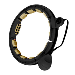 Hhm13 new hula hop black/gold z magnesami i obciĄŻnikiem + licznik hms