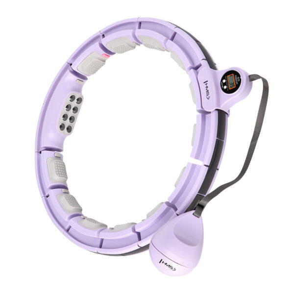 Hhm13 hula hop violet z magnesami i obciĄŻnikiem + licznik hms