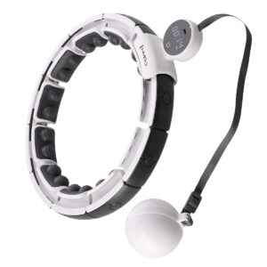 Hhm16 hula hop white z magnesami i obciĄŻnikiem + licznik hms