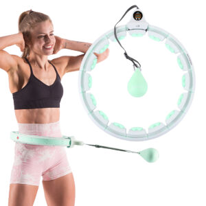 Zestaw hula hop hhw06 green z piŁkĄ grawitacyjnĄ i licznikiem hms + pas br163 black plus size