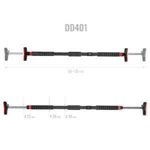Dd401 drĄŻek rozporowy z poziomicĄ 98-130 cm hms