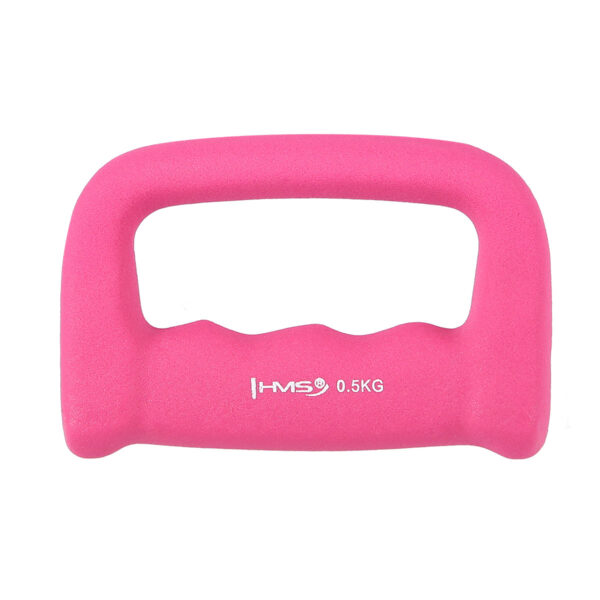Ck05 kastet pink ciĘŻarek Żeliwny pokryty neoprenem 0.5 kg hms