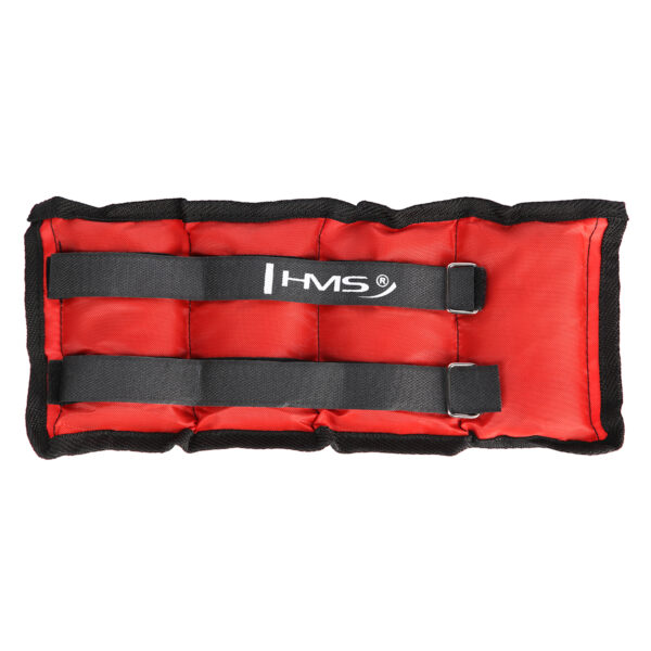Ob03 red obciĄŻniki do ĆwiczeŃ na kostki i nadgarstki 2 x 1.5 kg hms