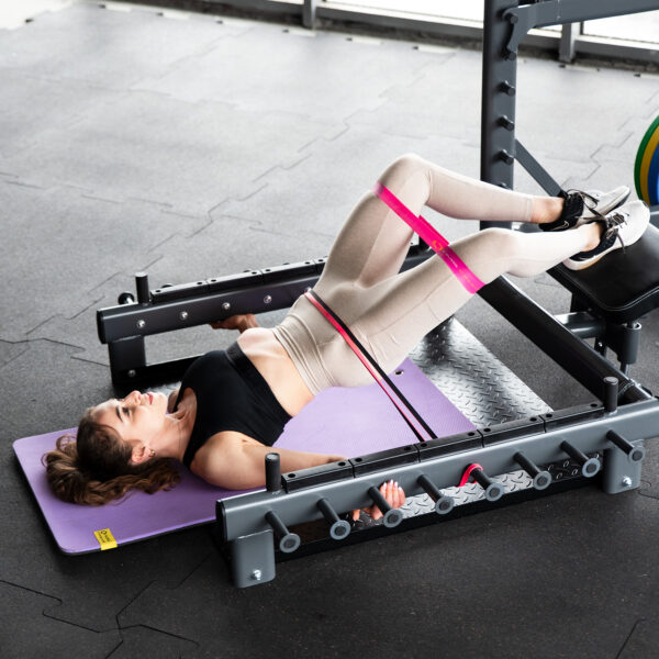Smp01 stojak multifunkcyjny z platformĄ do podnoszenia ciĘŻarÓw i hip thrust commercial hms