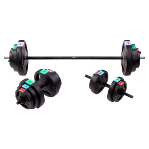 Sgsp60 set sztanga i sztangielki kompozyt 62 kg hms