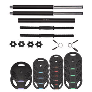 Sgsp60 set sztanga i sztangielki kompozyt 62 kg hms